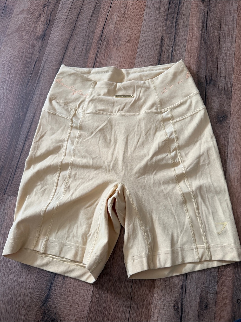 Yellow Gymshark Whitney Simmons Collection Shorts
